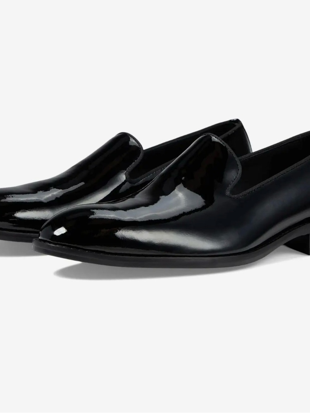Johnston & Murphy Gavney Black Patent Leather Slip-On Loafers Men's Size 8M